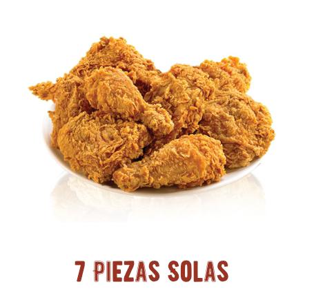 7 piezas de pollo solas