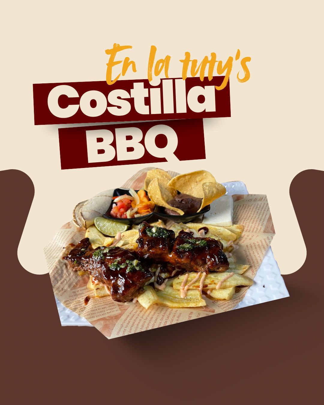 Costilla bbq  tipica